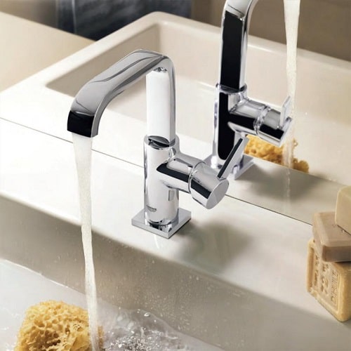 21 4 Baterie lavoar Grohe Allure crom