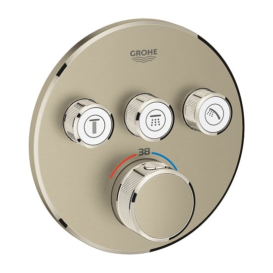 Baterie de dus termostatata Grohe Grohterm Smartcontrol bronz mat baie|Baterii