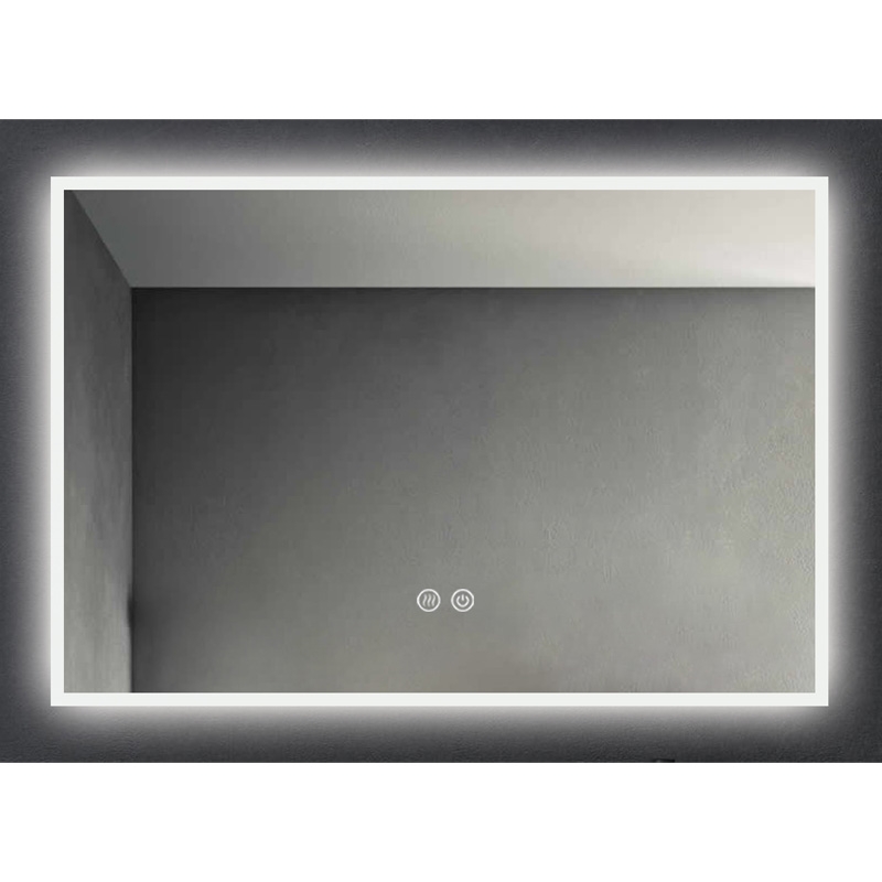 Oglinda dreptunghiulara Fluminia Siza 80 cm cu iluminare LED baie