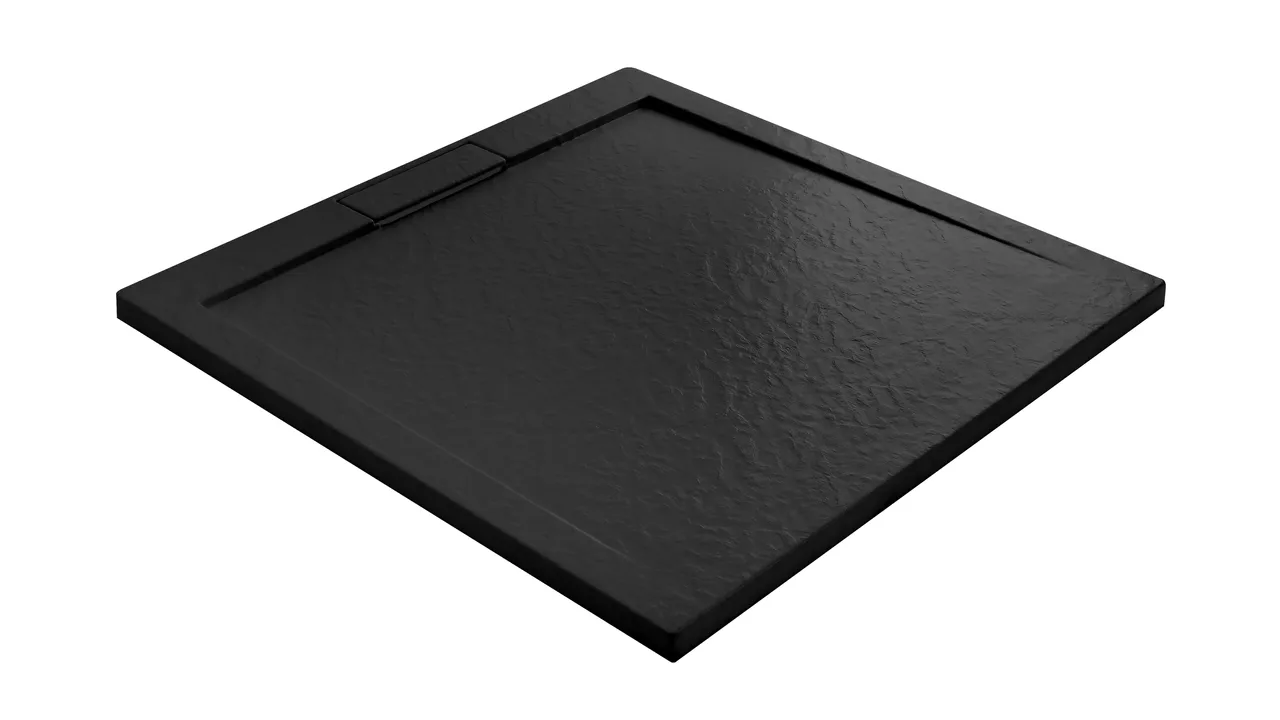 Cadita de dus Rea Grand Black 90 x 120 cm negru melthdesign.ro/ imagine noua 2022
