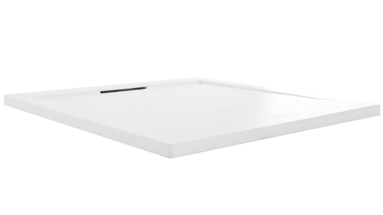 Cadita de dus Rea Grand White 80 x 100 cm alb melthdesign.ro/ imagine noua 2022