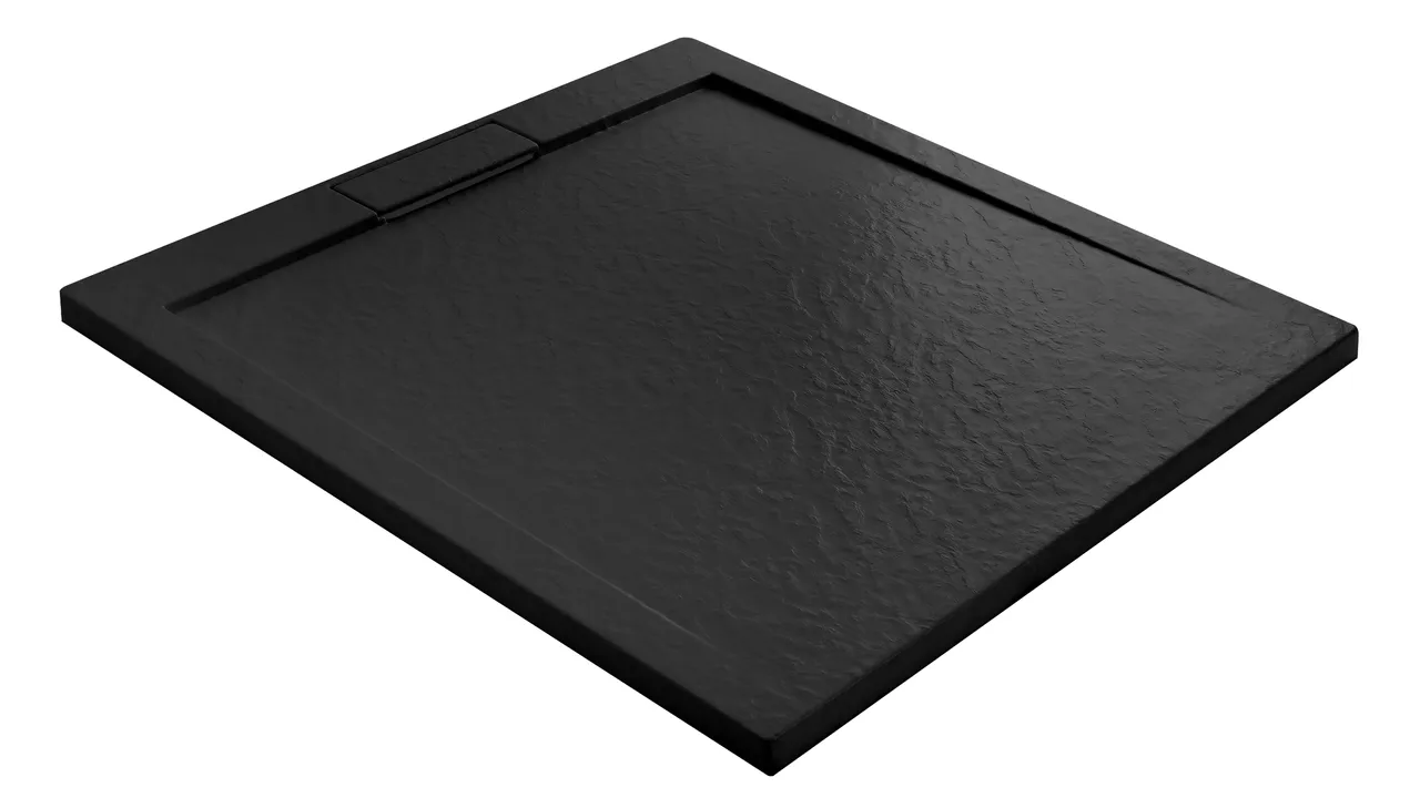 Cadita de dus Rea Grand Black 80 x 100 cm negru melthdesign.ro/